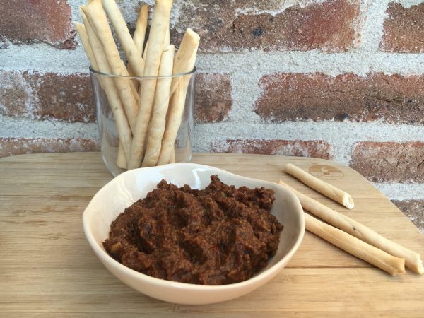 Tapenade van olijf en zongedroogde tomaat (GV – LV – VEG – CD)