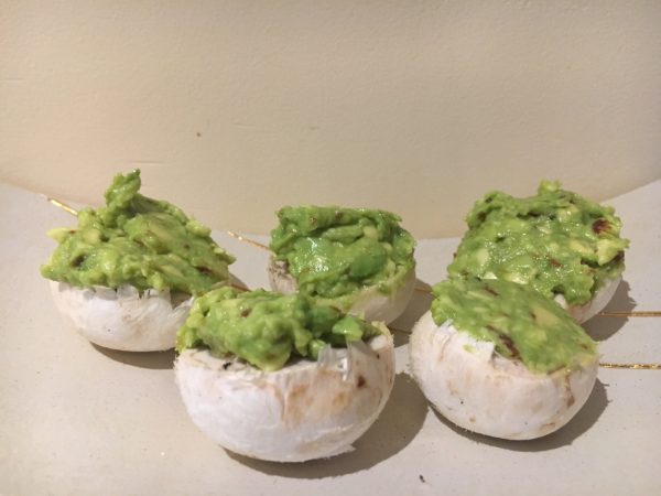 Avocado champignon hapje (GV – LV – VEG)