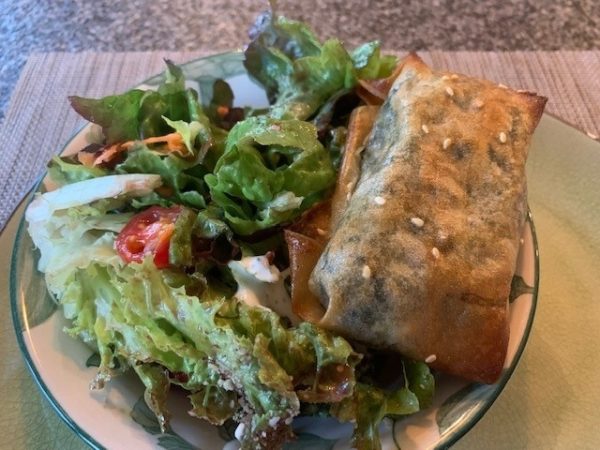 Filodeegrolletjes met feta & spinazie (VEG)