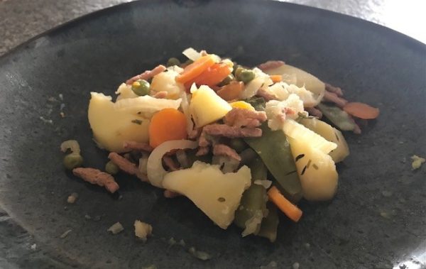 Tajine met erwtjes, wortels, venkel en aardappel (GV – LV – VEG)
