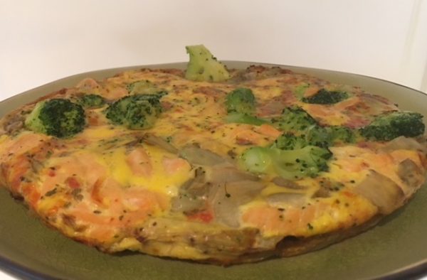 Tortilla met witloof, broccoli en gerookte zalm ( GV – LV – CD)