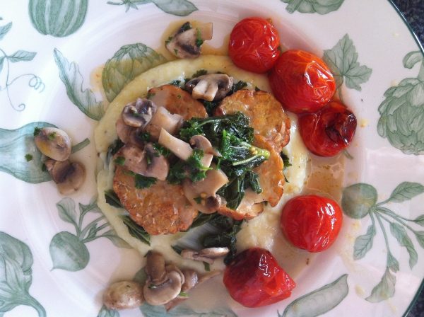 Koolrabi puree met warmoes, boerenkool en champignonsaus (LV – GV – VEG – CD)