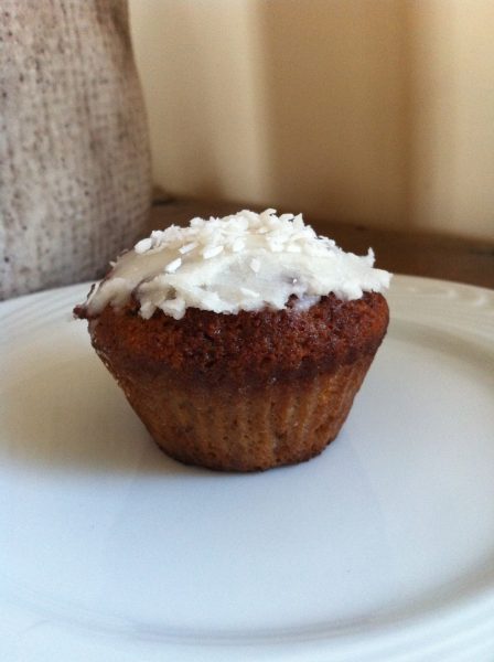Wortel cupcakes met kokosglazuur (GV – LV – CD)