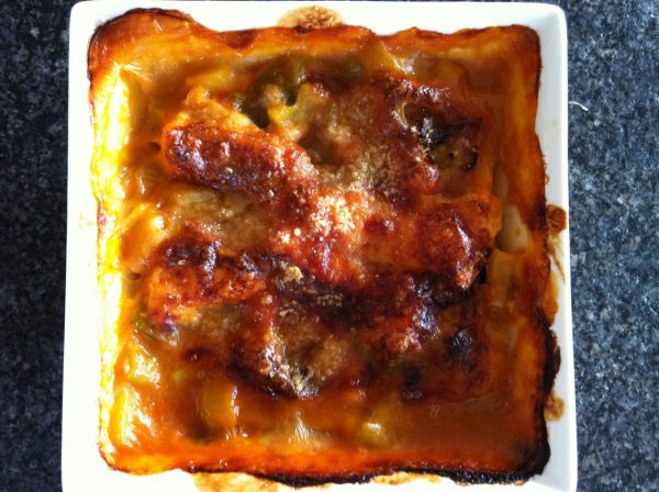 Lasagne met zalm en prei (GV – LV)