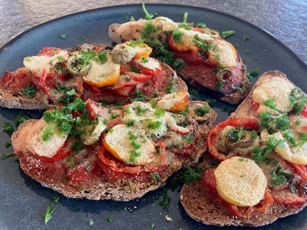 Pizzaboterhammen (vegetarisch)