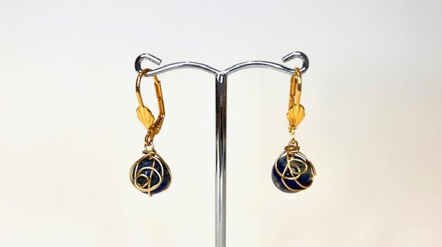 Lapis Lazuli oorringen