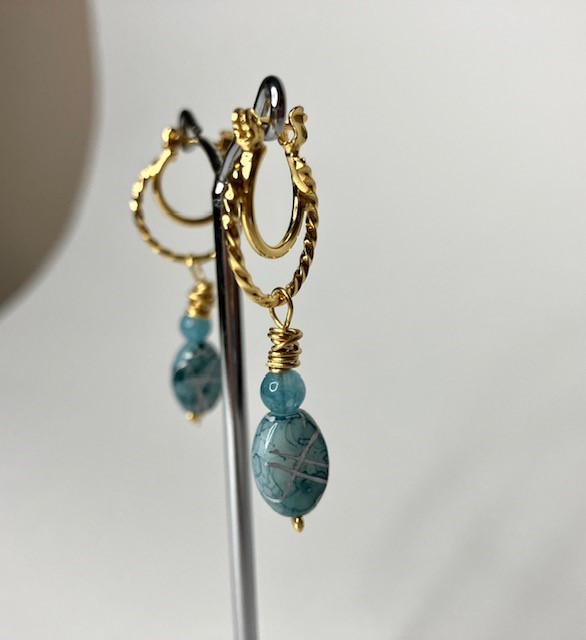 Angeliet & artglas oorringen - Afbeelding 2