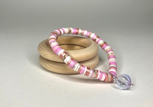 Katsuki armband roze - beige