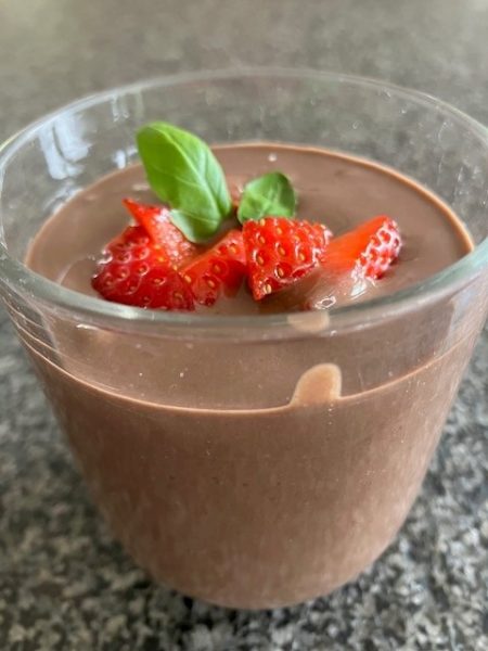 Zijden tofu chocolade mousse