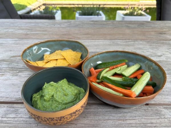 Spinazie – avocado hummus (zonder peulvruchten)